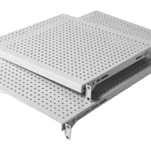 Полка стационарная 600 перфорированная с 4-х точечным креплением